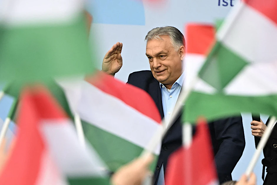 Ungarns Ministerpräsident Viktor Orbán spricht im März bei einer Wahlkampfveranstaltung in Budapest.