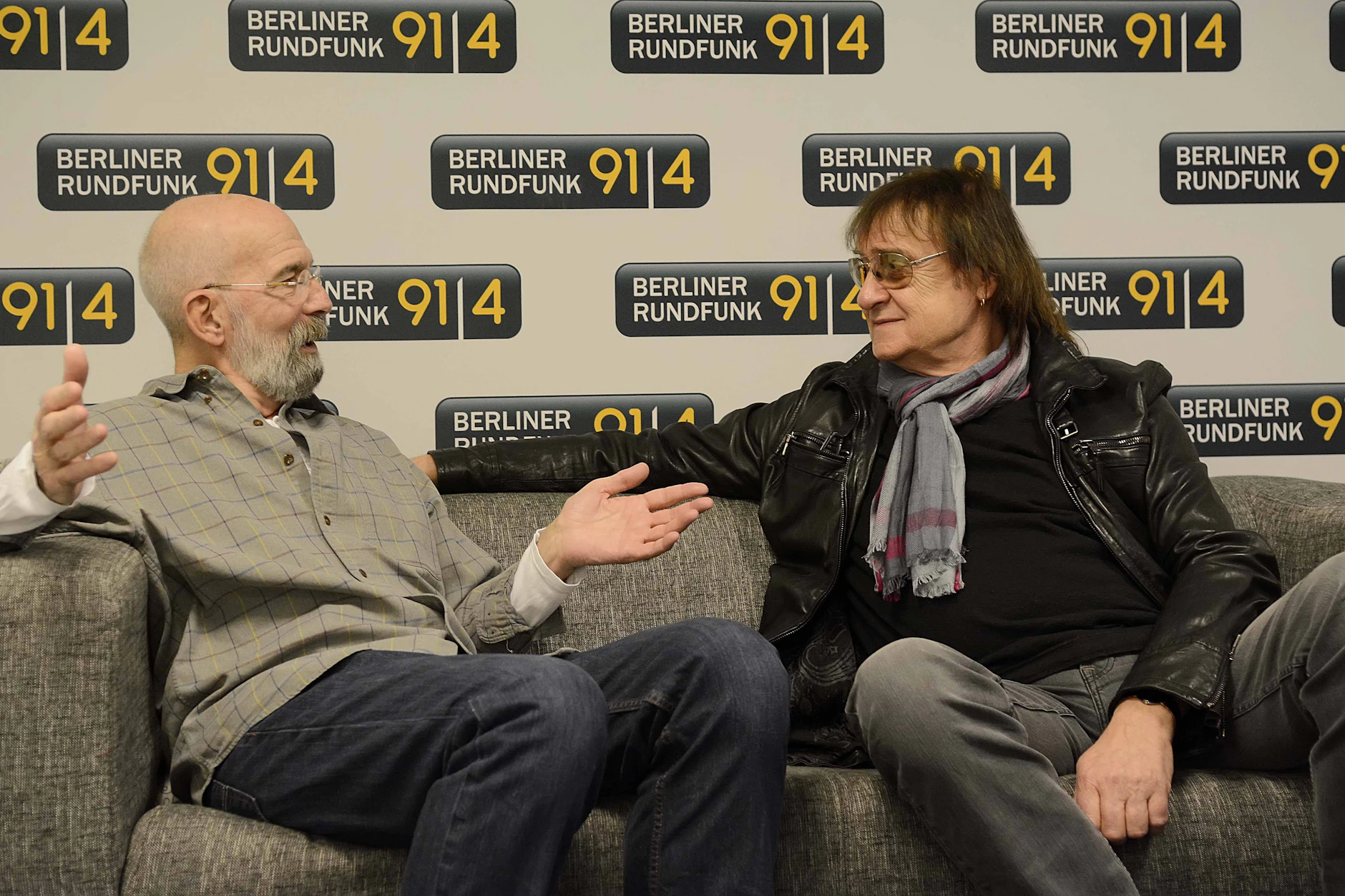 Zwei Legenden im Gespräch: Rik de Lisle und Dieter „Maschine“ Birr.