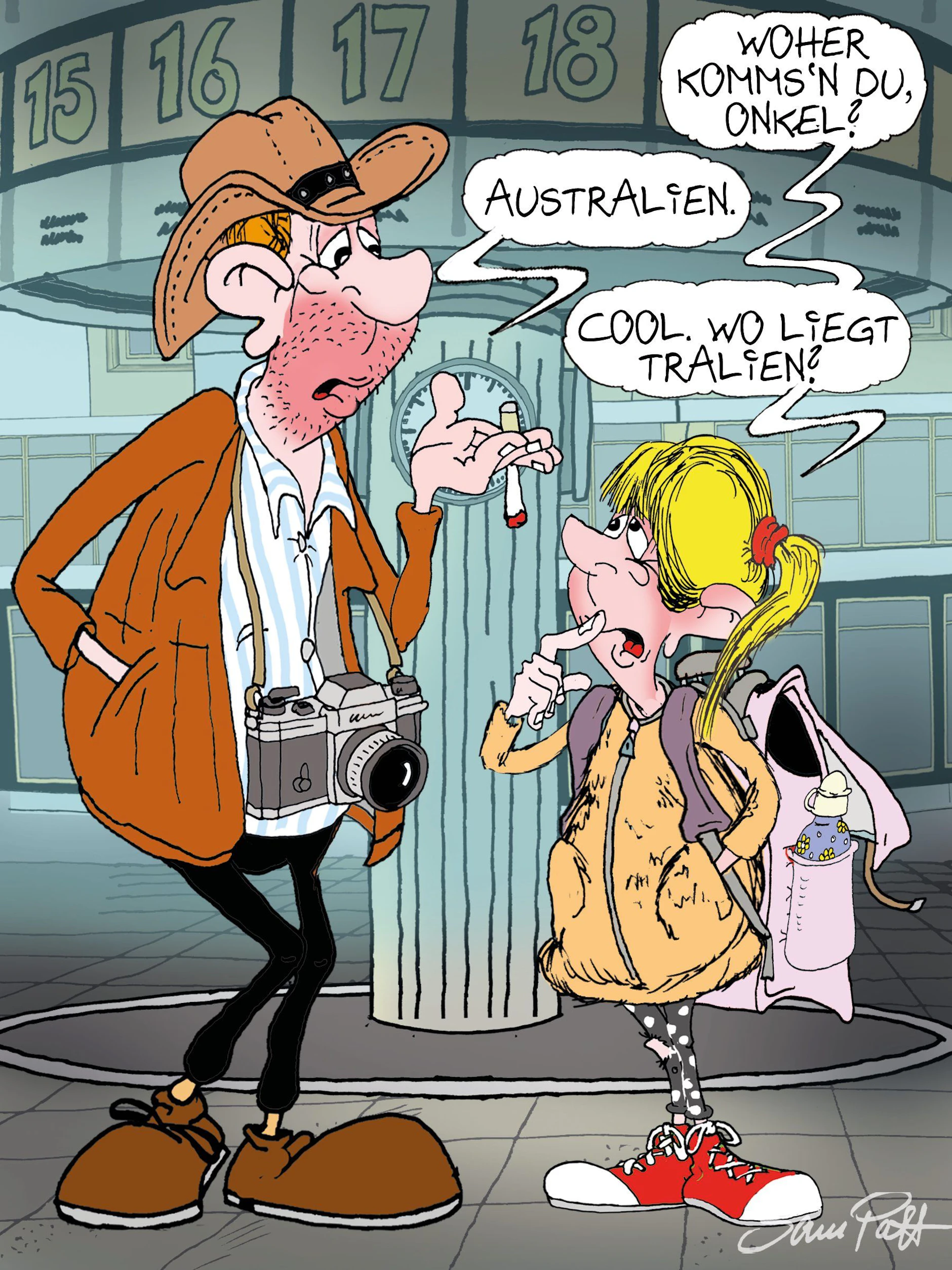 Der Cartoon des Tages fängt auch heute wieder den ganz besonderen Berliner Humor ein. Schmunzeln Sie mit uns und unserem Zeichner Sam Paff aus Berlin!