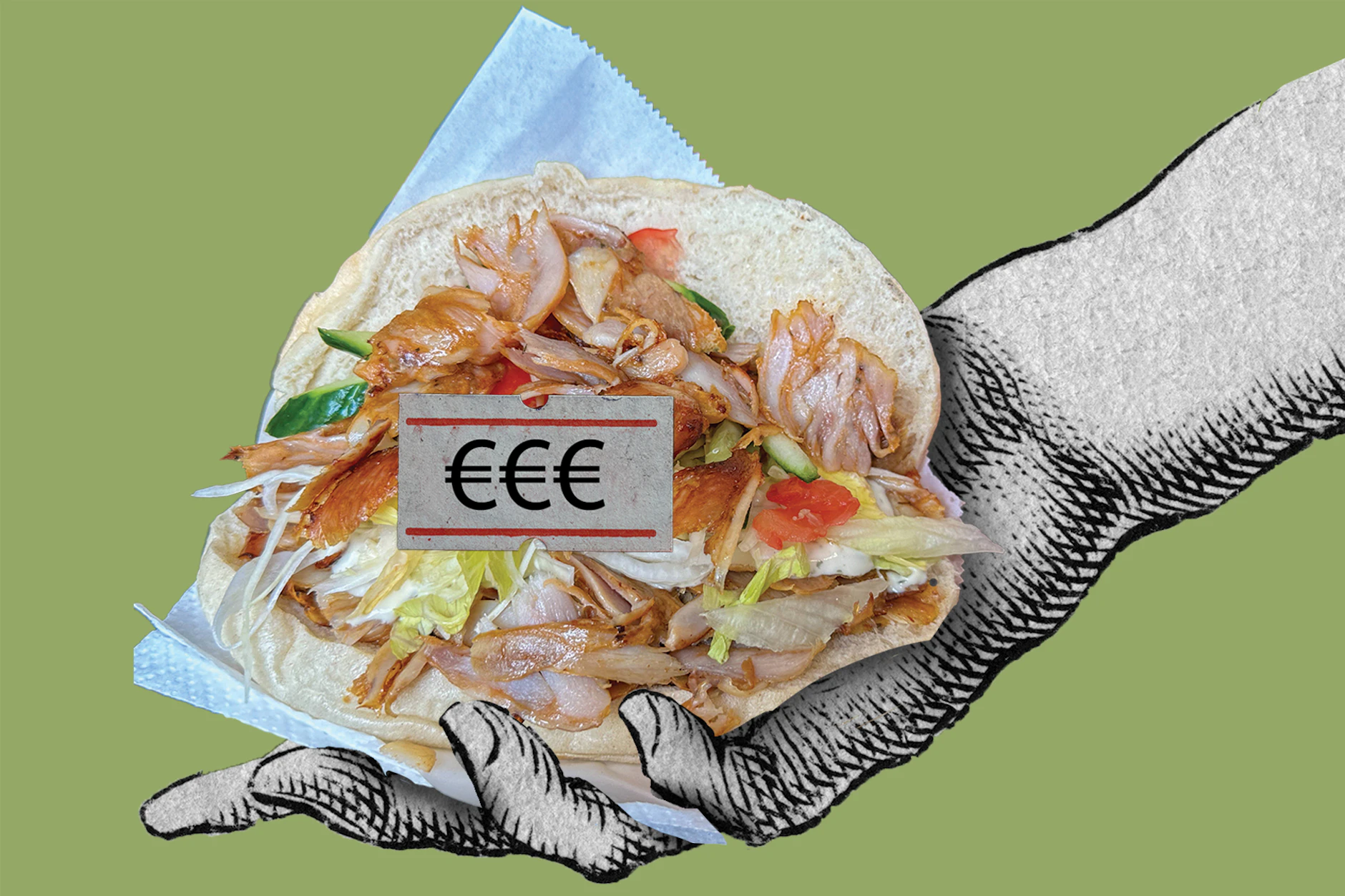 Geld sparen beim Essen: In Neukölln purzeln die Döner-Preise trotz Inflation.