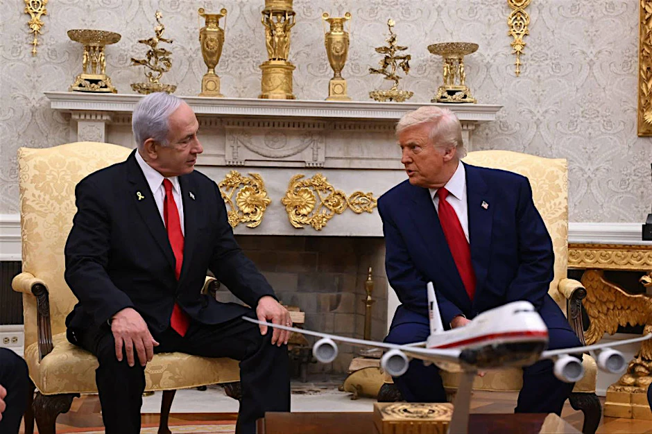 US-Präsident Donald Trump und Israels Ministerpräsident Benjamin Netanjahu im Weißen Haus.