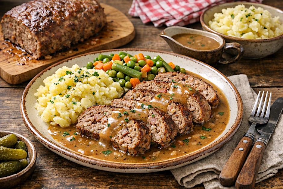Falscher Hase ist ein Klassiker der Hausmannskost. Wer ihn zu bereiten möchte, sollte dieses Rezept von DDR-Koch Kurt Drummer ausprobieren.
