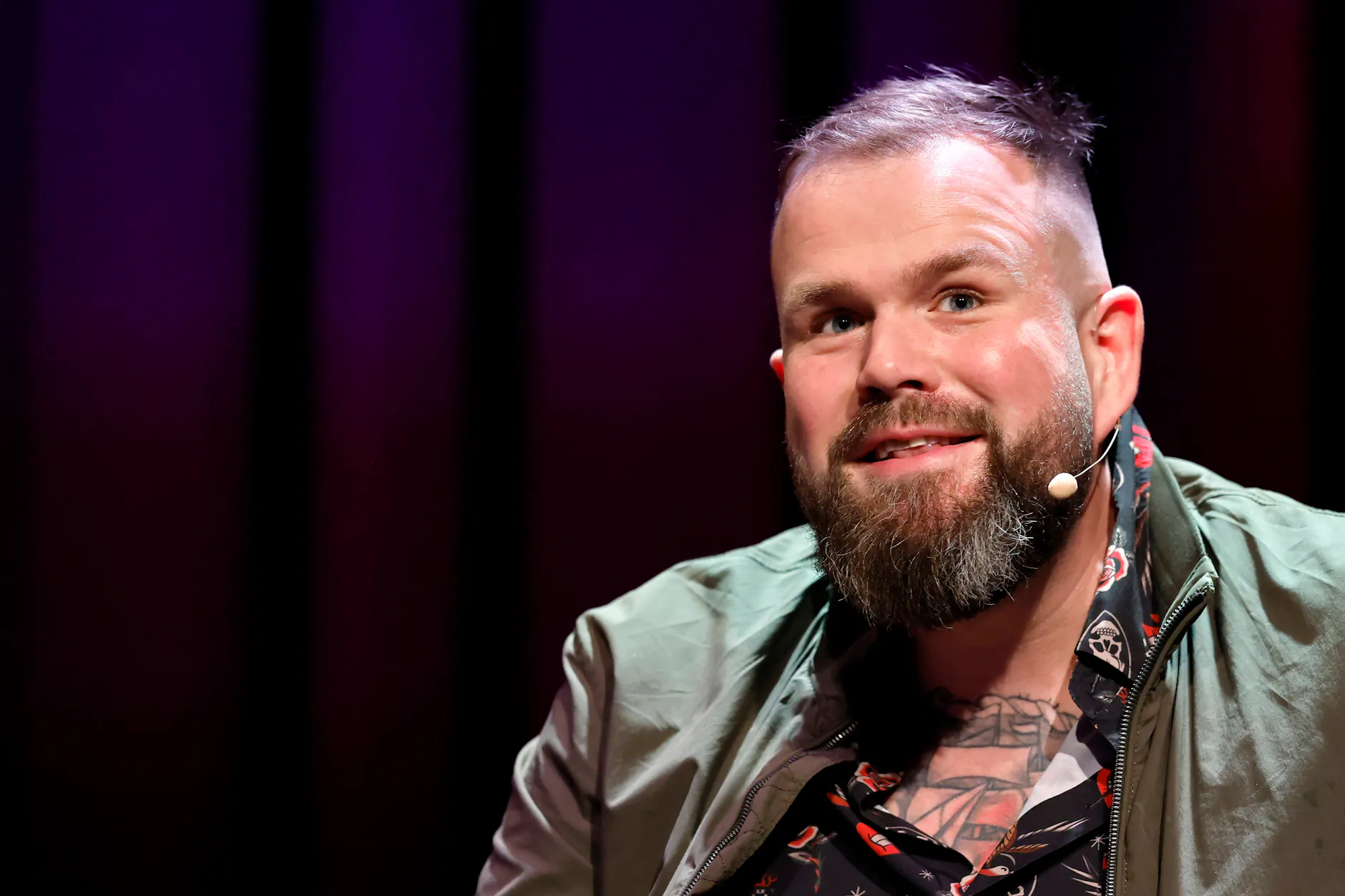 Monchi von der Band Feine Sahne Fischfilet auf der Lit.Cologne 2026