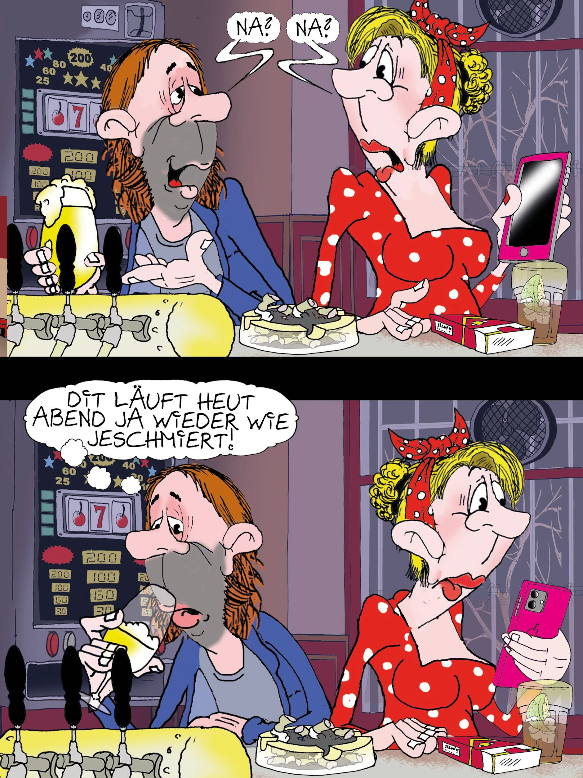 Der Cartoon des Tages begeistert sie auch heute wieder mit dem typischen Berliner Humor von Zeichner Sam Paff.