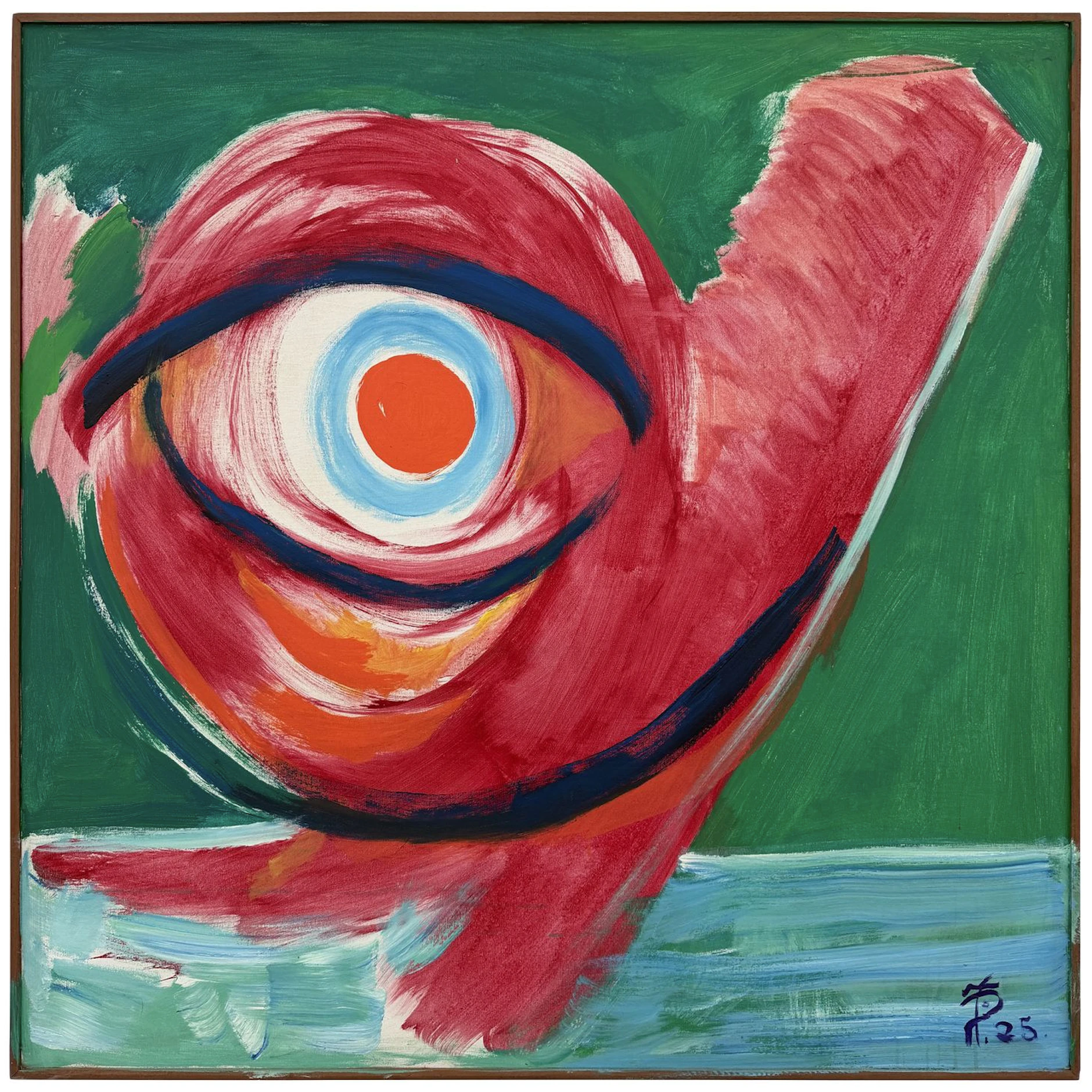 El Hadji Sy: „Untitled“, 2025, Öl auf Leinwand