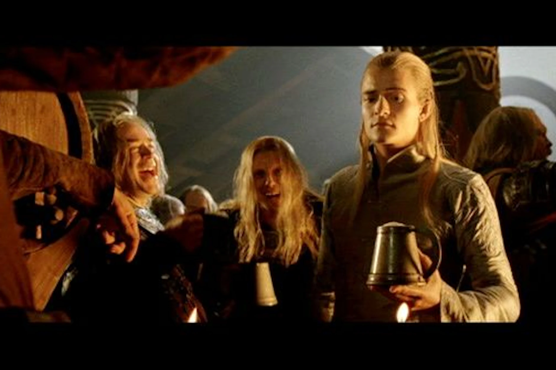 Howard Shore (l.) unweit von Orlando Bloom in „Der Herr der Ringe“