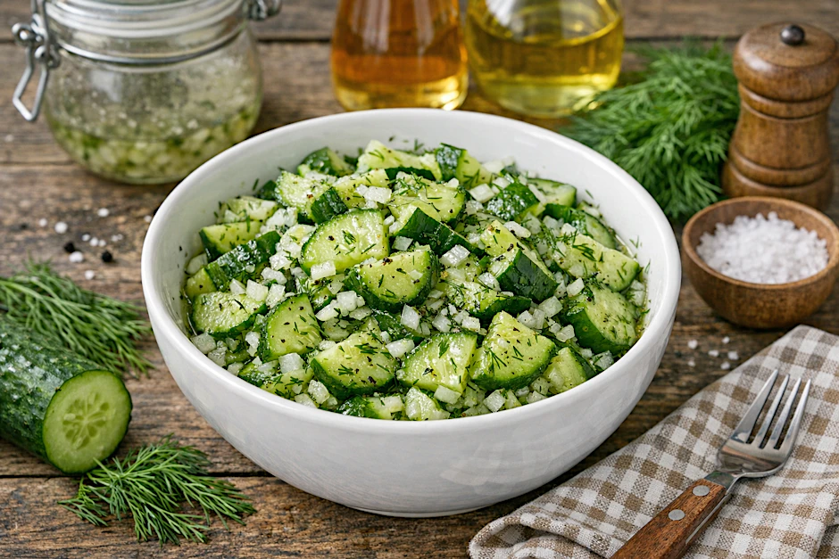 Leckere Schüttelgurken von Oma: Dieser besondere Gurkensalat ist blitzschnell gemacht und schmeckt wie früher. Unser Rezept ist einfach und genial!