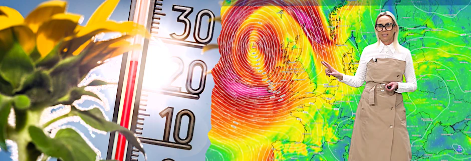 Es wird wieder warm! Am Wochenende könnte uns regional der nächste Sommertag des Jahres blühen. Dafür zuständig ist auch ein Orkan namens Tamina.
