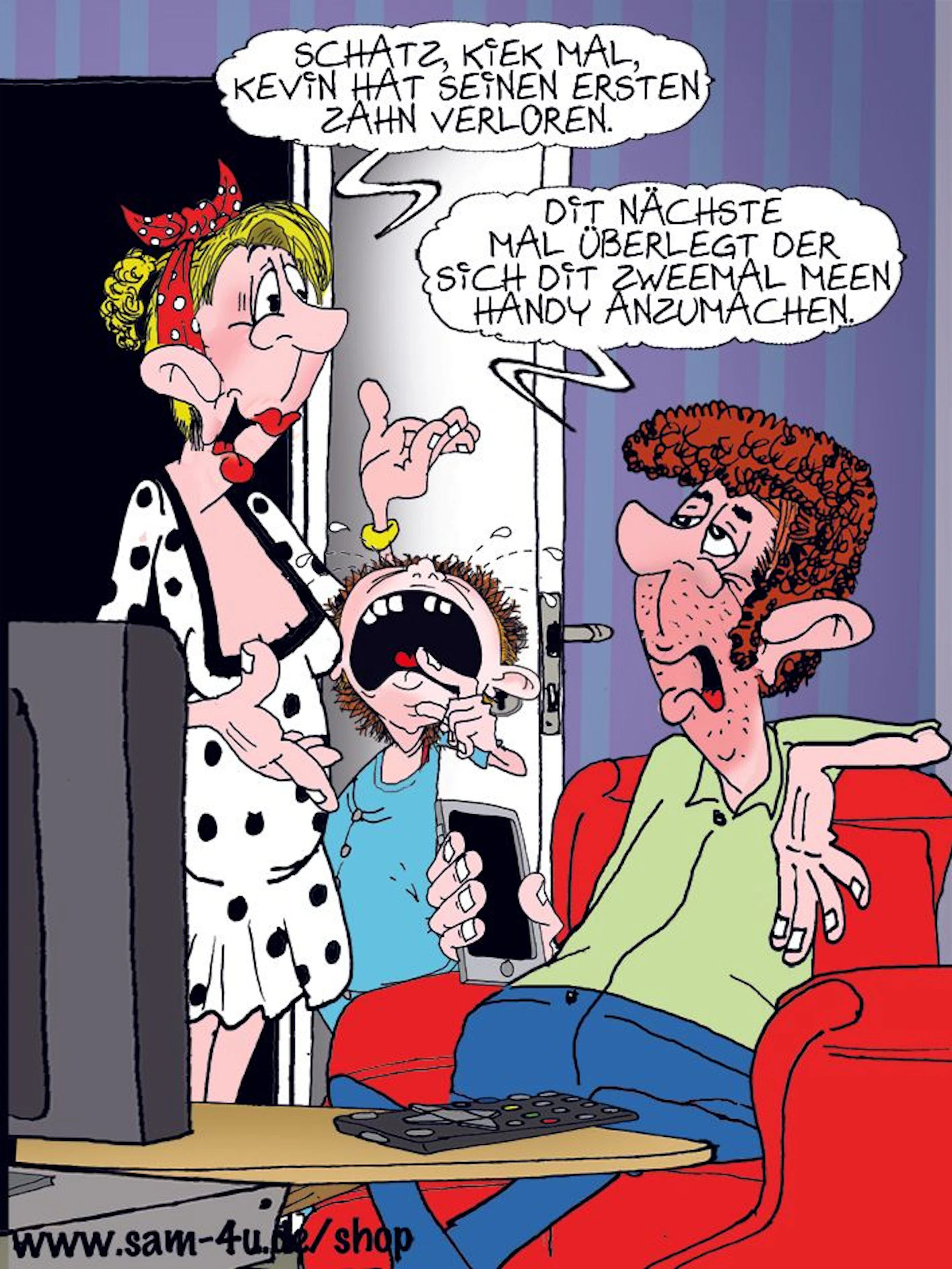 Der Cartoon des Tages wird Ihnen jeden Tag präsentiert von Sam Paff und seinem manchmal etwas derben Berliner Humor.