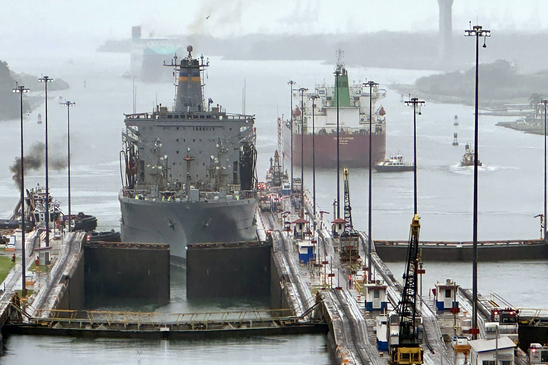 Mehr als 13.000 Schiffe passierten im Jahr 2025 den Panamakanal.