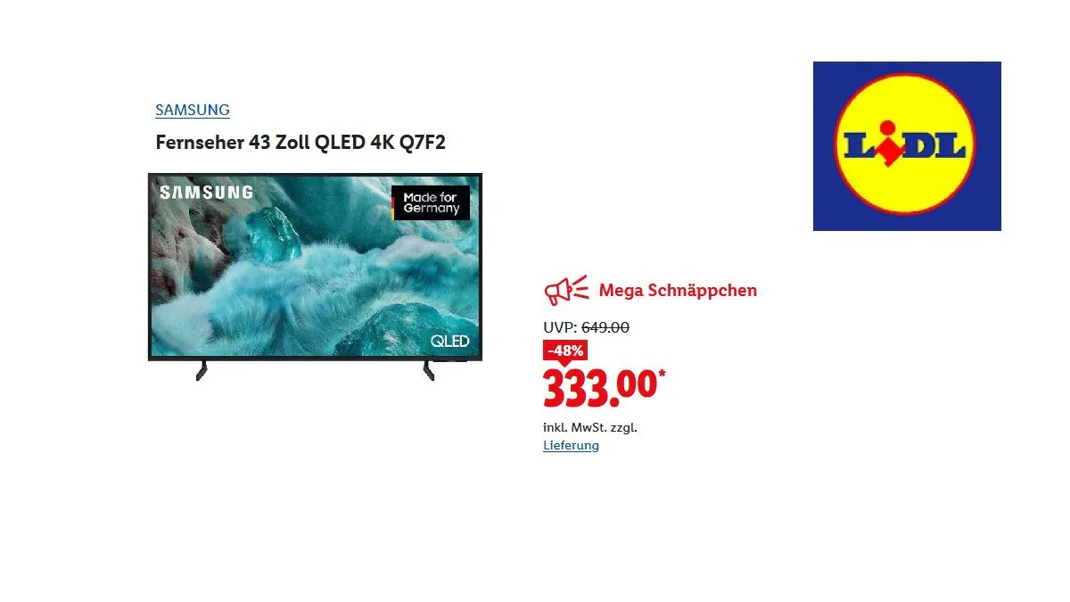 SAMSUNG QLED-Q7F2 Fernseher