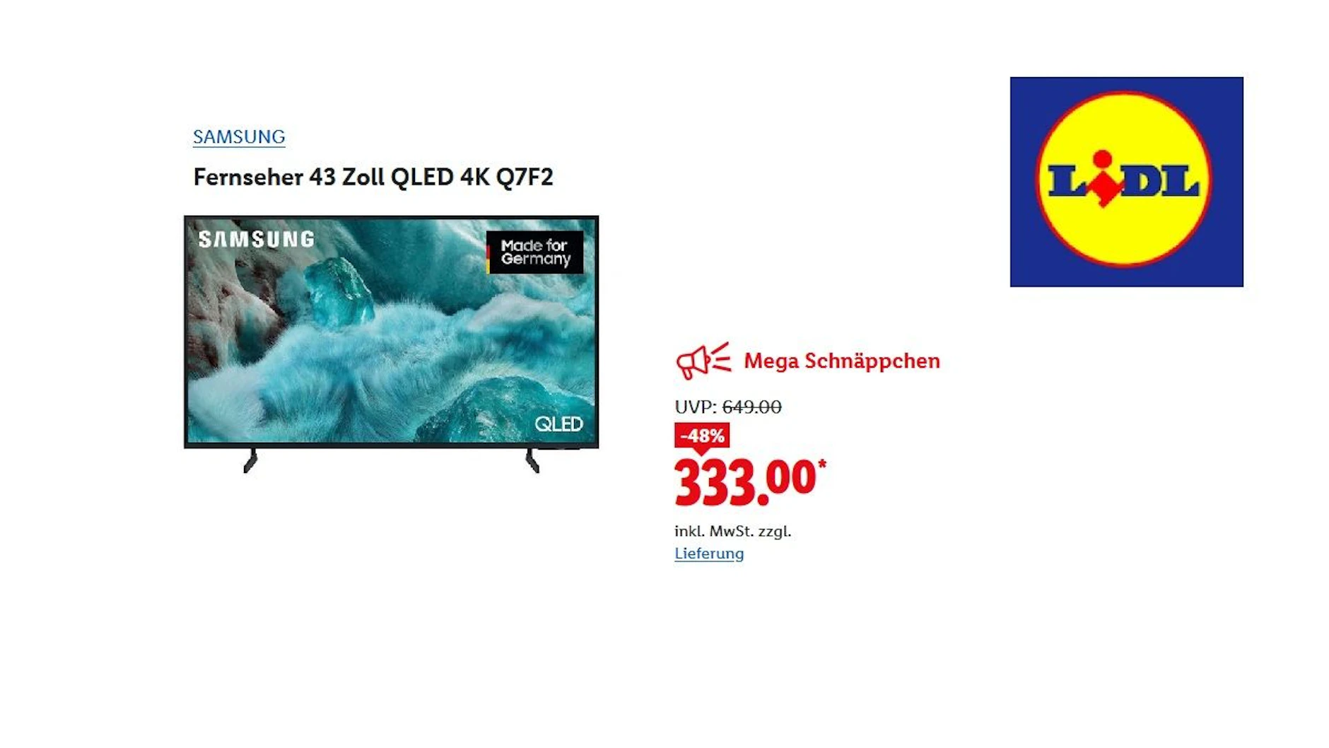 SAMSUNG QLED-Q7F2 Fernseher