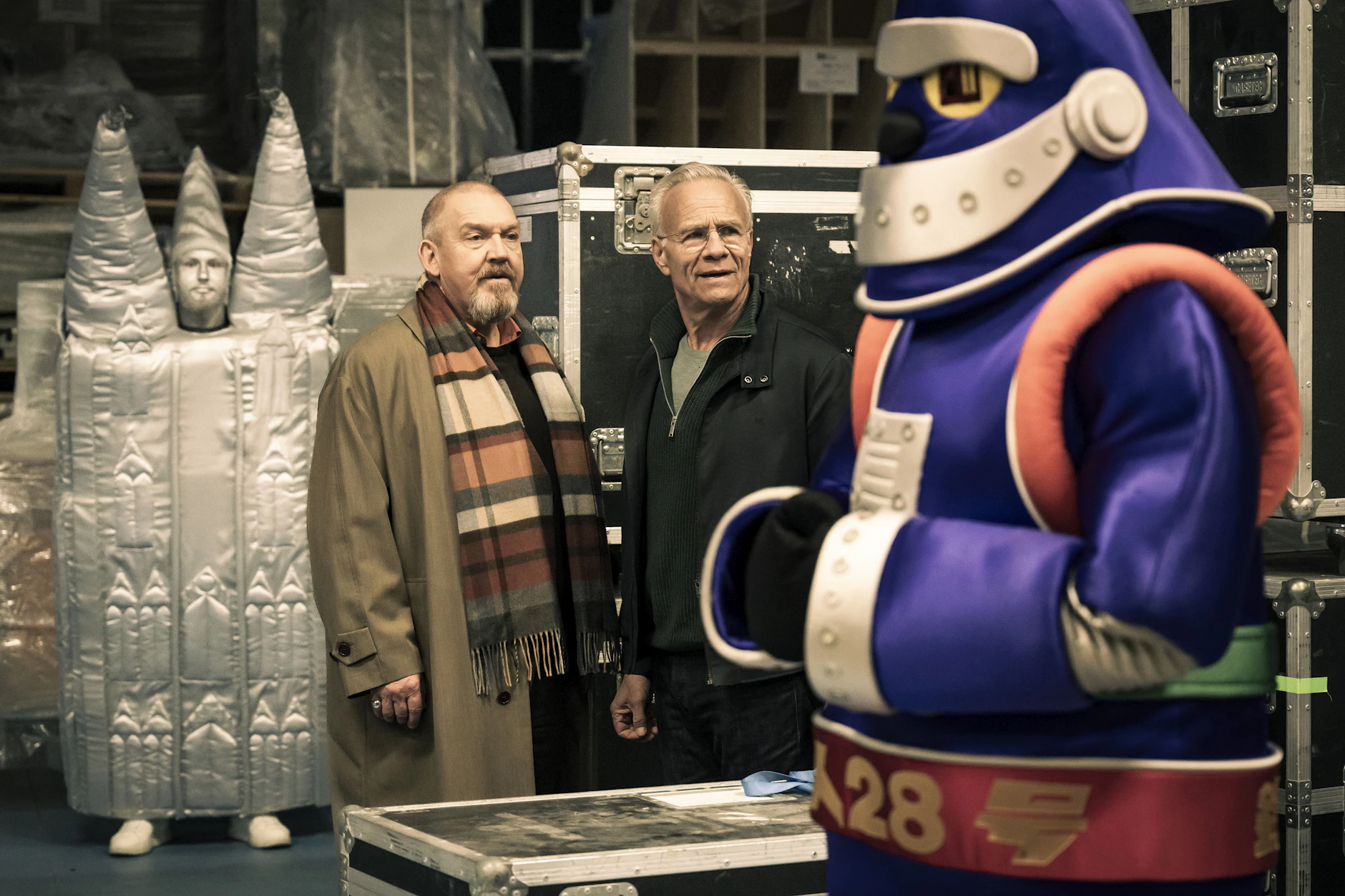 Freddy Schenk (Dietmar Bär, l.) und Max Ballauf (Klaus J. Behrendt) ermitteln hinter den TV-Kulissen.