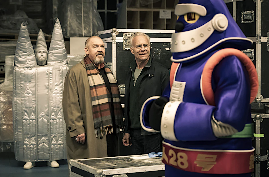 Freddy Schenk (Dietmar Bär, l.) und Max Ballauf (Klaus J. Behrendt) ermitteln hinter den TV-Kulissen.