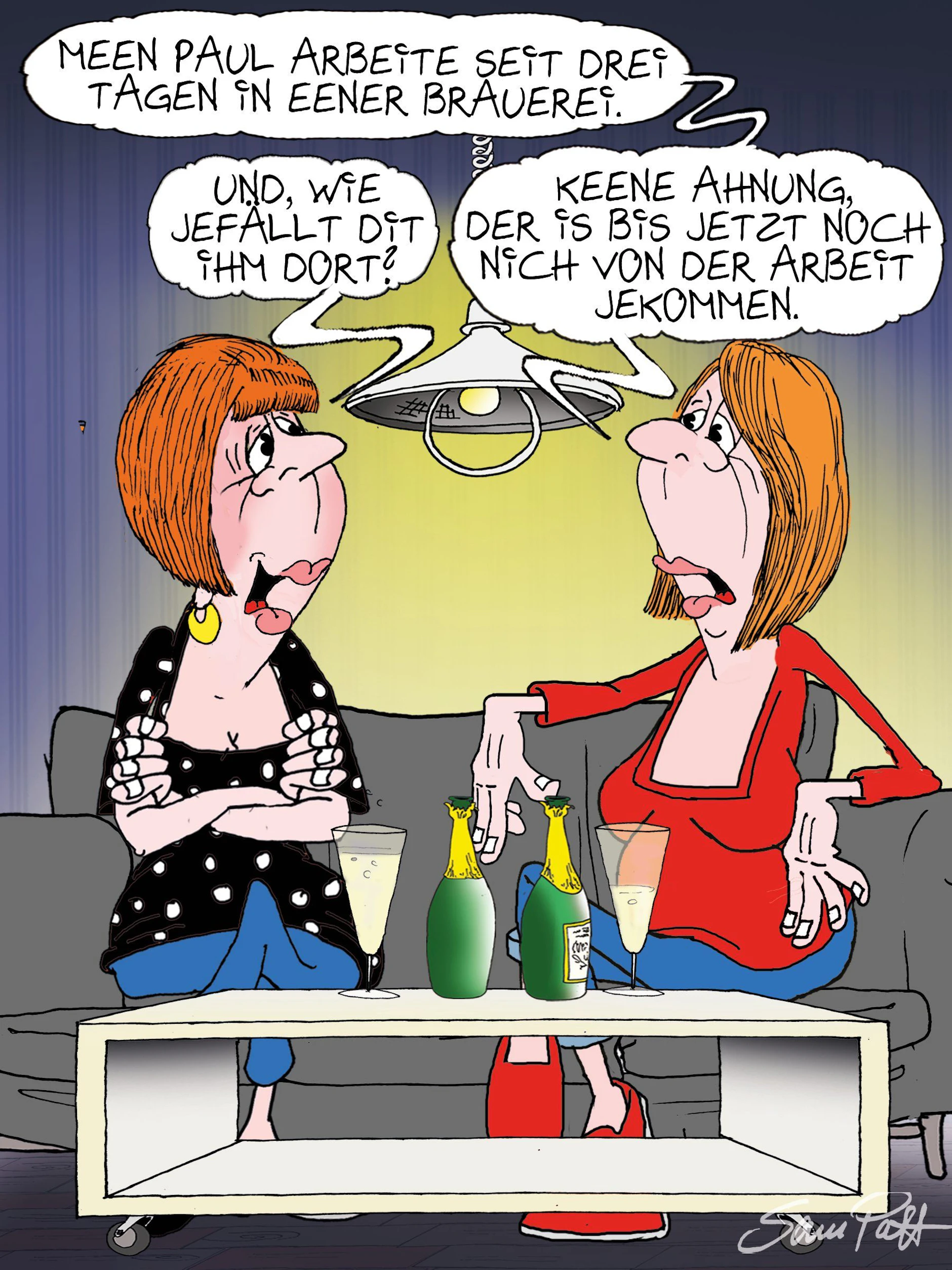 Der Cartoon des Tages entführt Sie jeden Tag in die WElt des Berliner Humors.