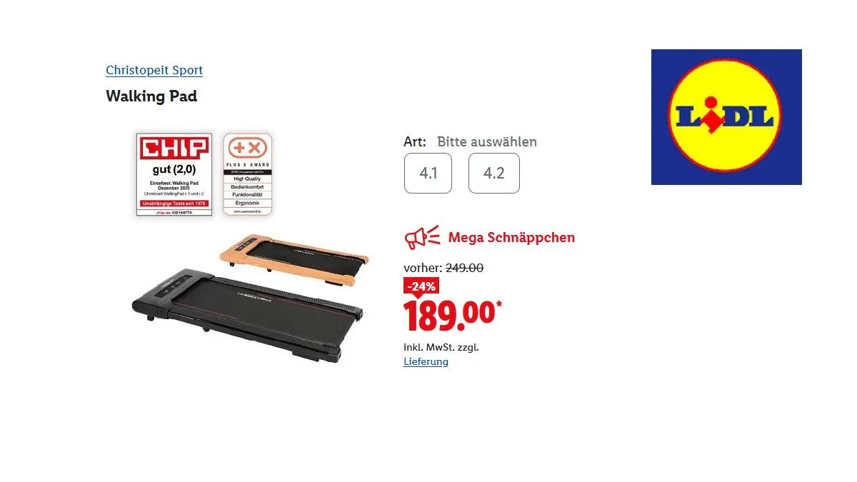 CHRISTOPEIT Walking Pad