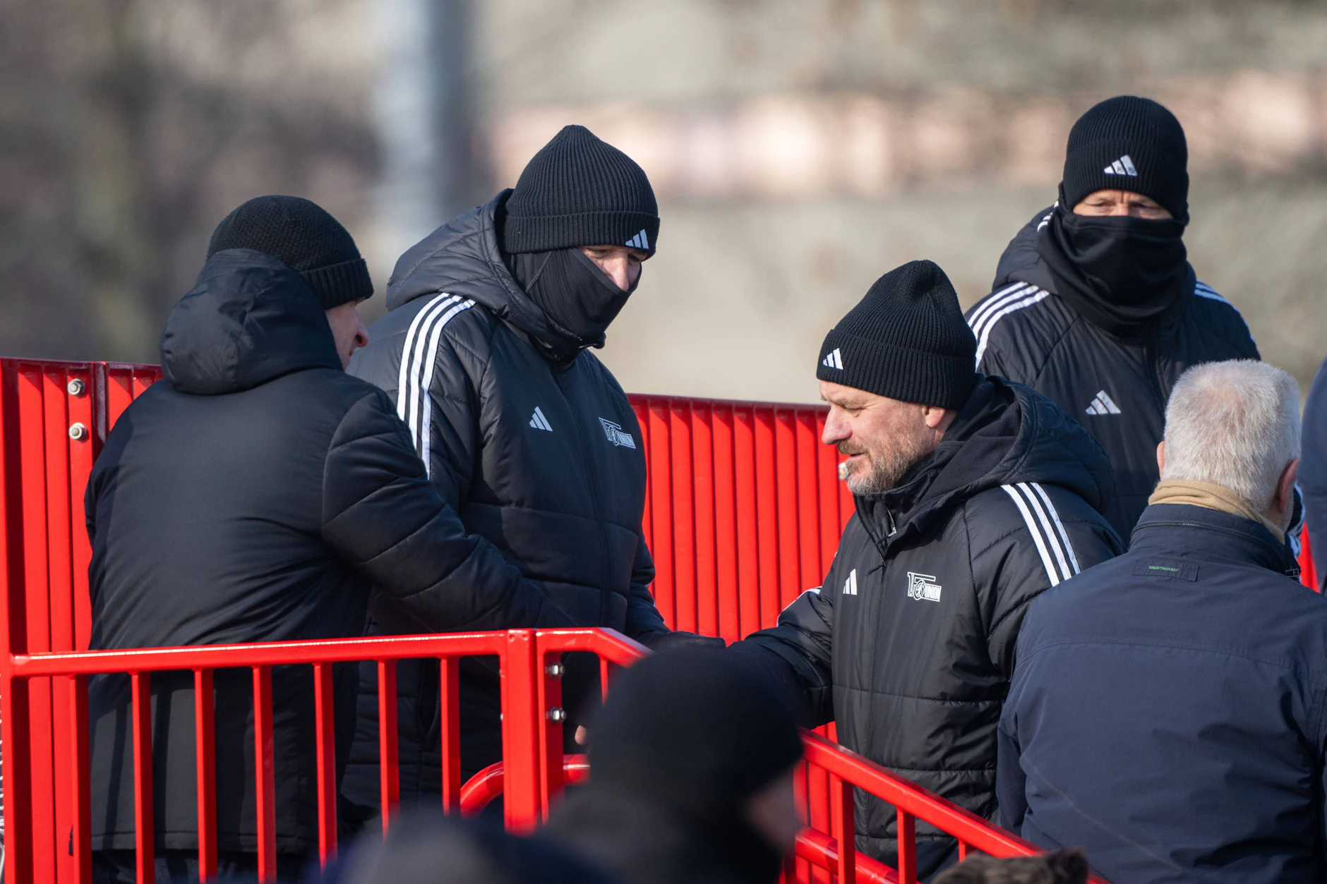 Eins von auffällig wenigen Fotos von Präsident Dirk Zingler (l.) und Trainer Steffen Baumgart. Das Verhältnis der beiden Alphatiere beim 1. FC Union Berlin sorgte immer wieder für Schlagzeilen.