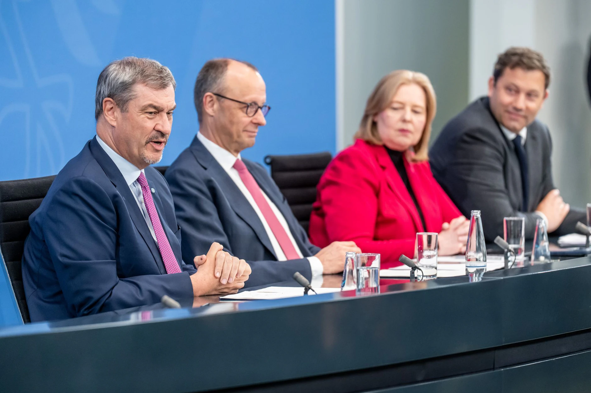 Der bayerische Ministerpräsident Markus Söder (CSU) fand es am Wochenende in der Villa Borsig nicht so schön.