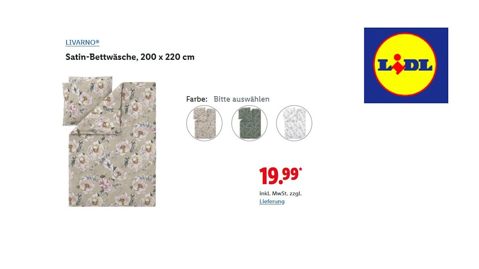 LIVARNO Satin-Bettwäsche