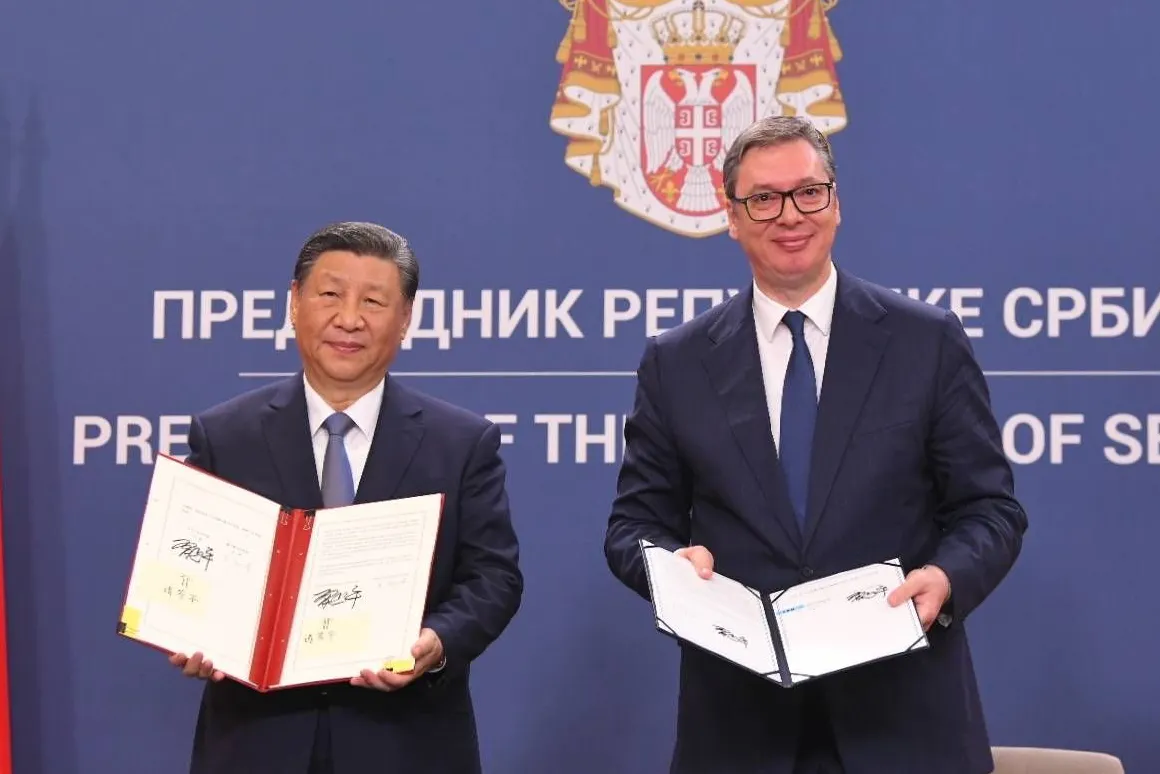 Serbiens Präsident Vučić nennt Chinas Staatschef <a href="https://www.berliner-zeitung.de/topics/xi-jinping">Xi Jinping</a> ehrfürchtig „Bruder Xi“.