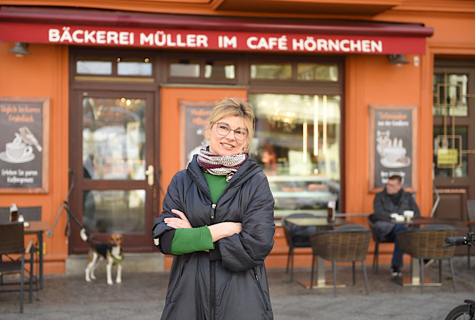 Bäckerei- und Café-Chefin Angelika Müller: „Mittelständische Unternehmen werden aktuell zunehmend stärker finanziell und bürokratisch belastet.“