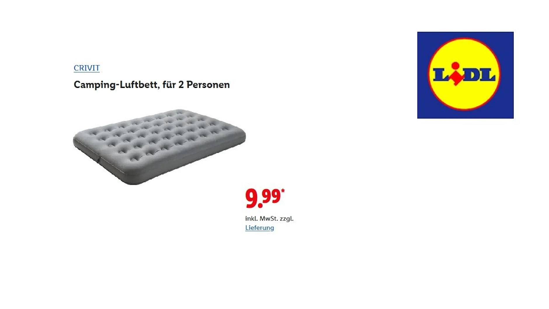 CRIVIT Camping-Luftbett