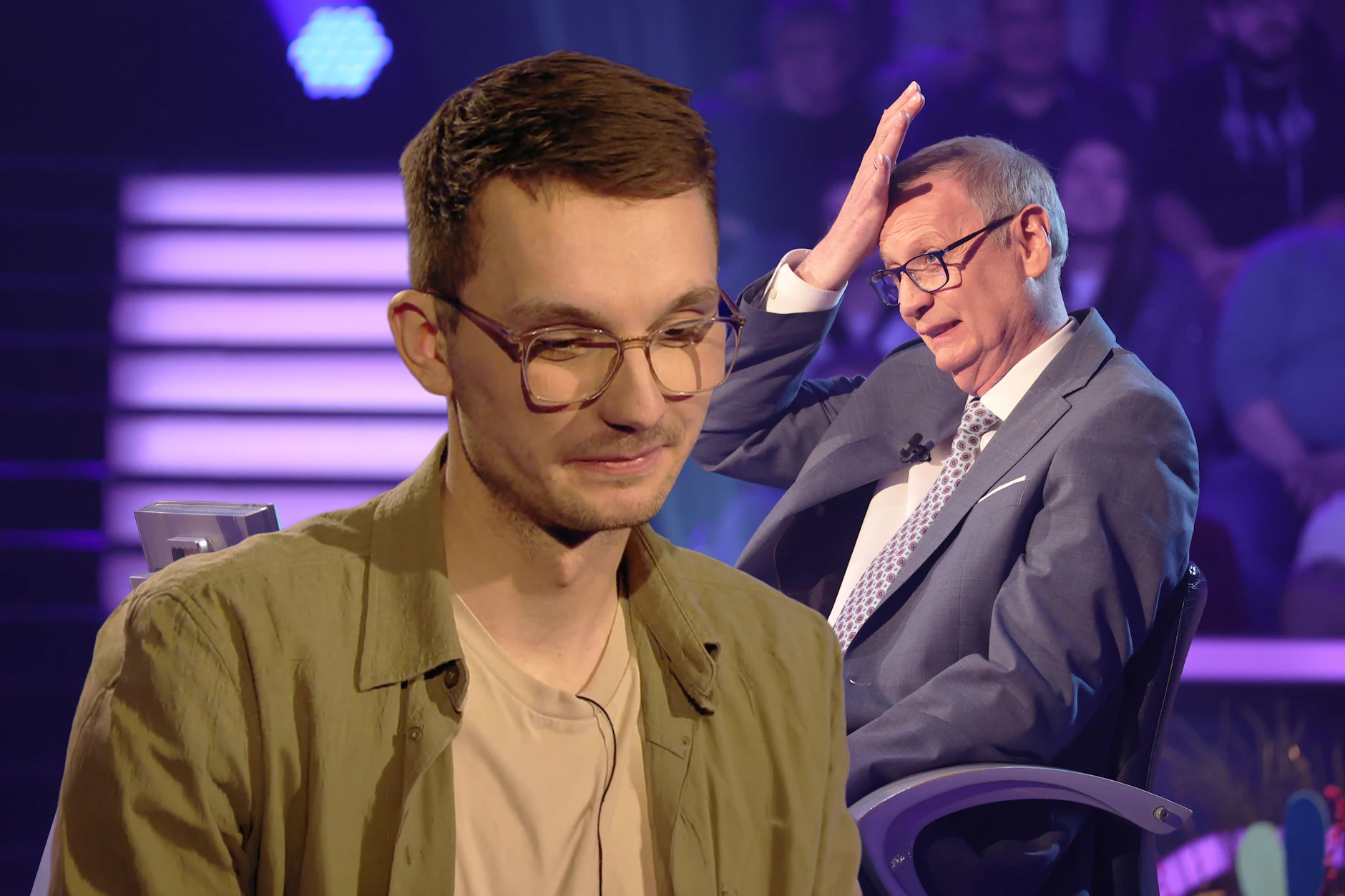 Kandidat Tom Wollnik rätselt sich bei Wer wird Millionär bis zur Millionenfrage. Doch davor erwartet ihn mit der Frage für 500.000 euro schon eine hohe Hürde.