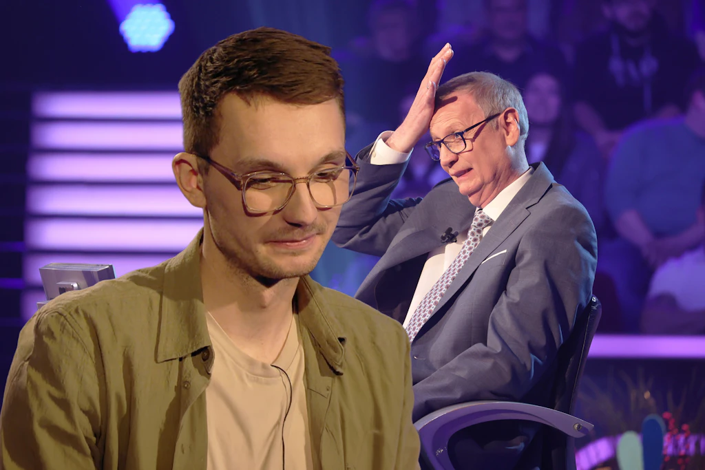 Kandidat Tom Wollnik rätselt sich bei „Wer wird Millionär?“ bis zur Millionenfrage.