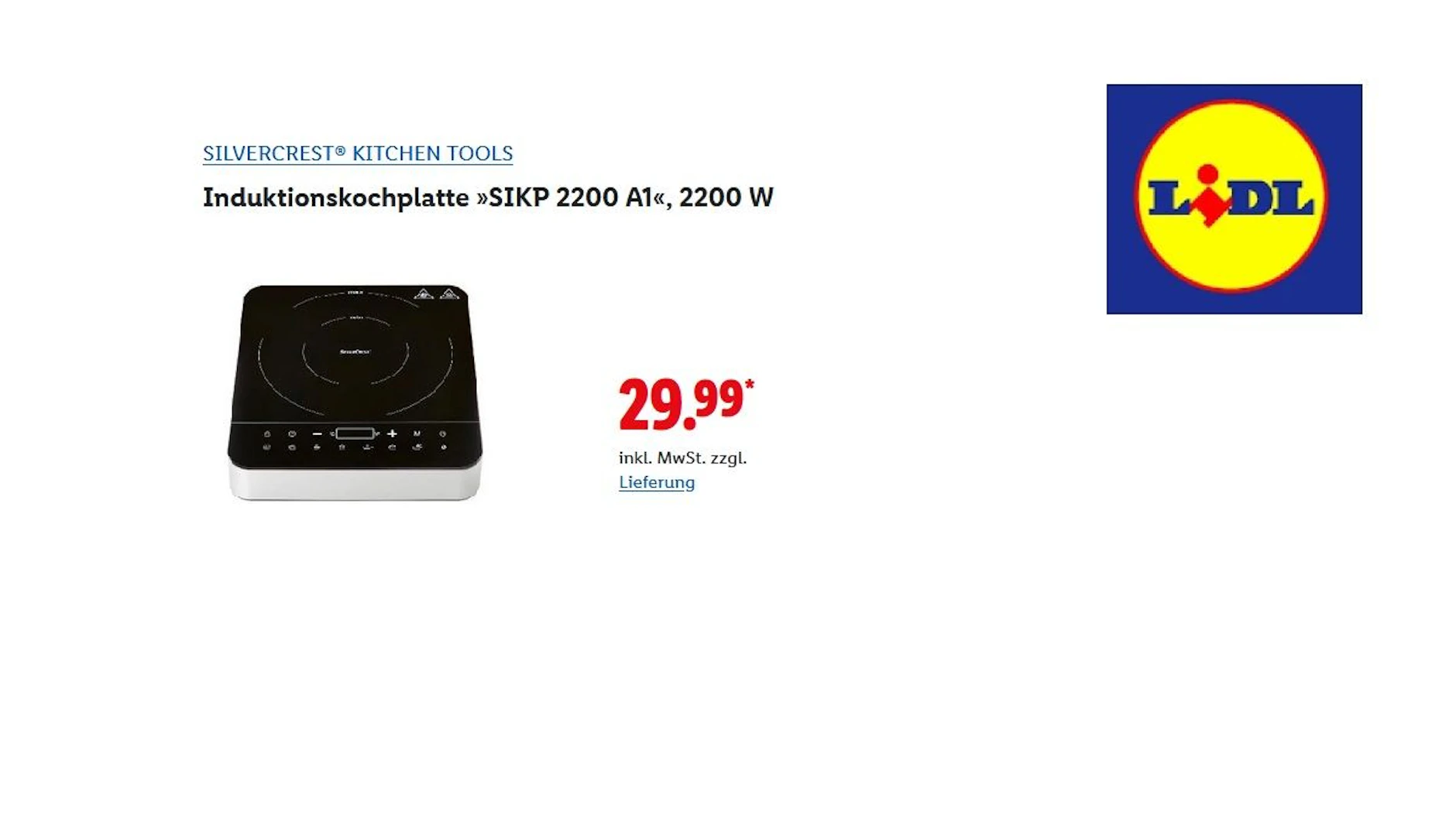 SILVERCREST Induktionsplatte