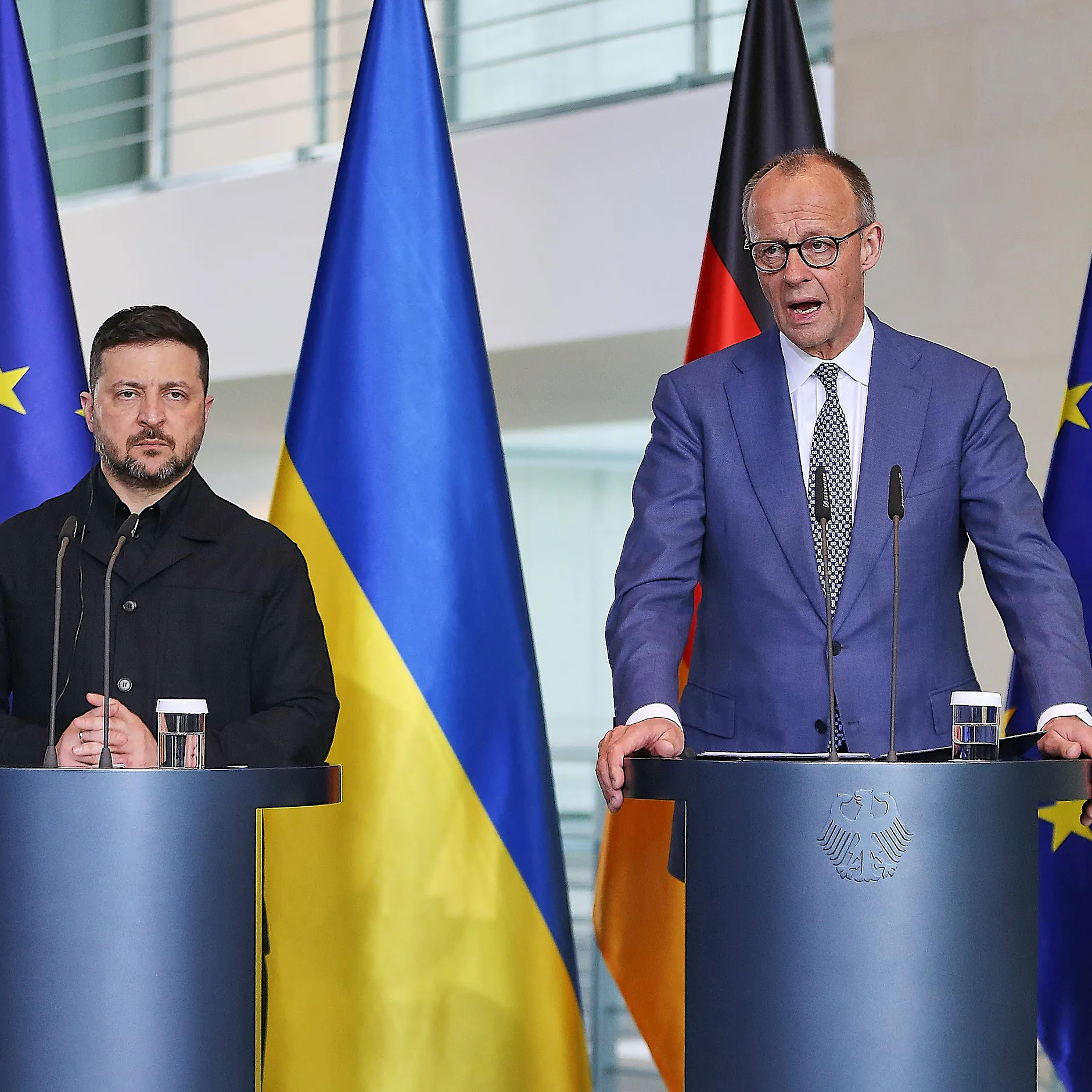 Drohnen und Patriot-Raketen: Deutschland und Ukraine schließen neue Vereinbarungen