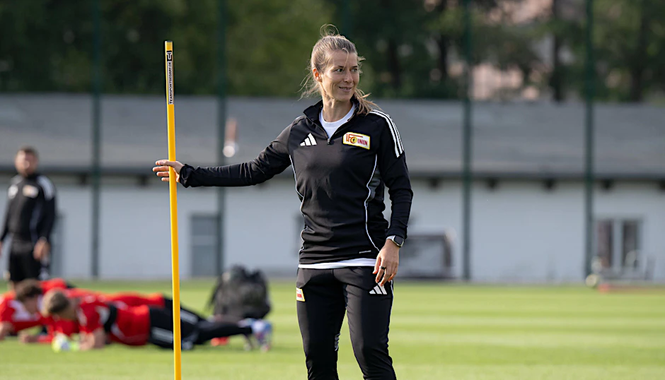 Marie-Louise Eta: Ist seit 2023 bei Union Berlin als Übungsleiterin aktiv.