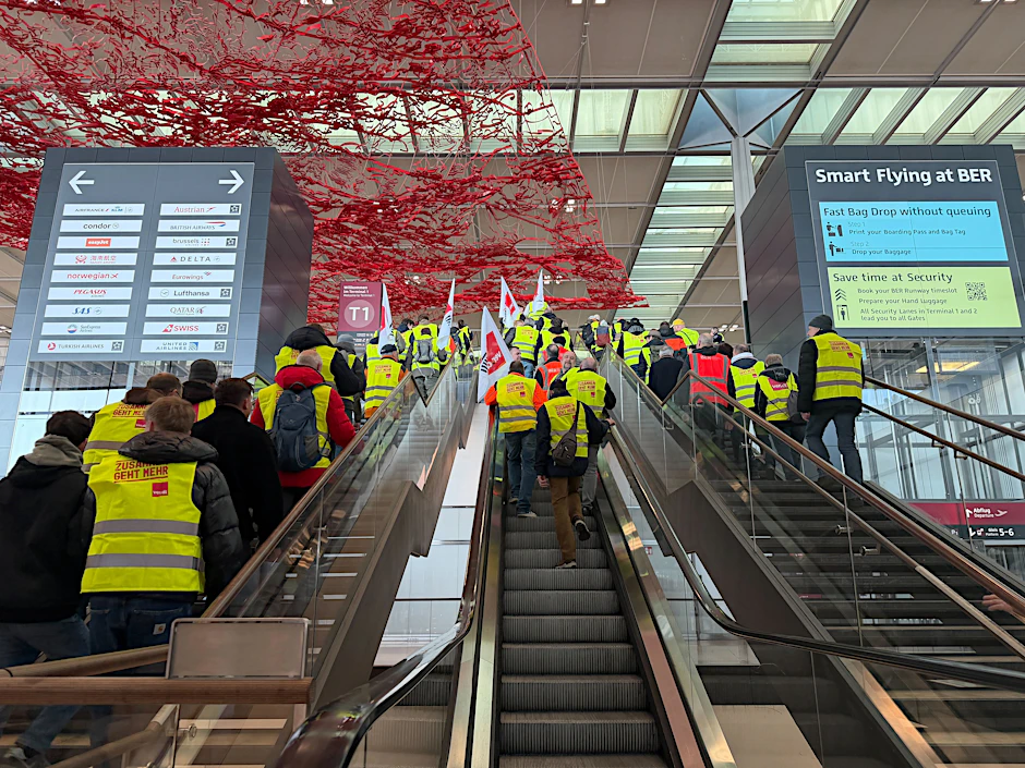Der Streik der Berliner-Flughafenbeschäftigten am 18. März zeigte offenbar Wirkung.