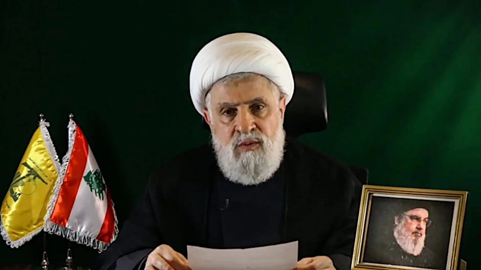 Naim Kassem, Chef der Hisbollah drohte mit der Gefangennahme israelischer Soldaten.