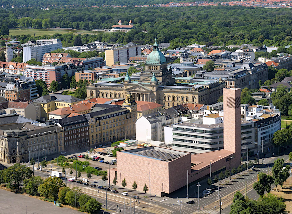 Blick auf Leipzig: Die Stadt möchte mehr Platz für Grünflächen schaffen. 