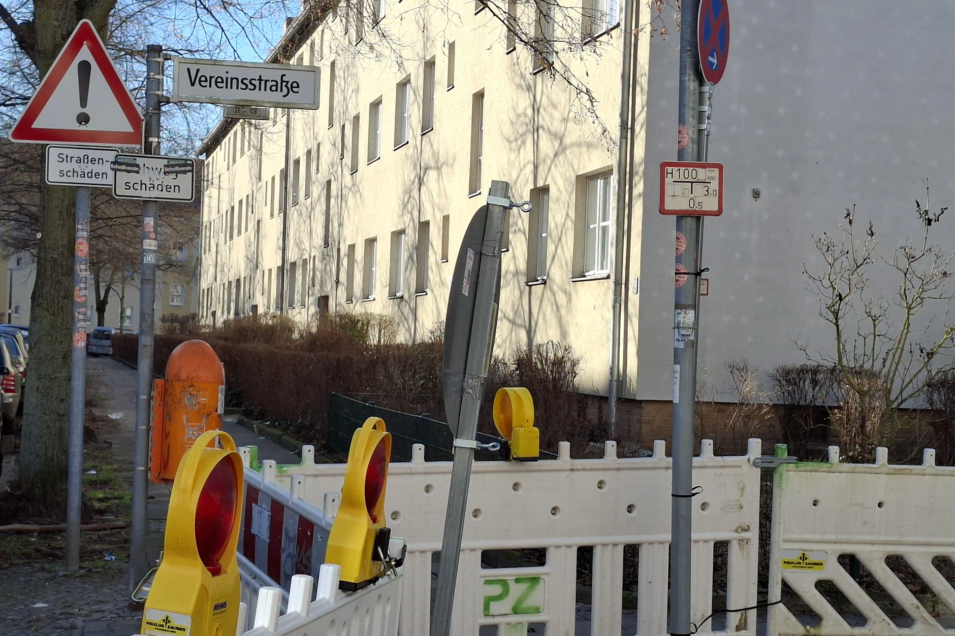 In der Vereinsstraße ist seit knapp einem Jahr kein Durchkommen. 