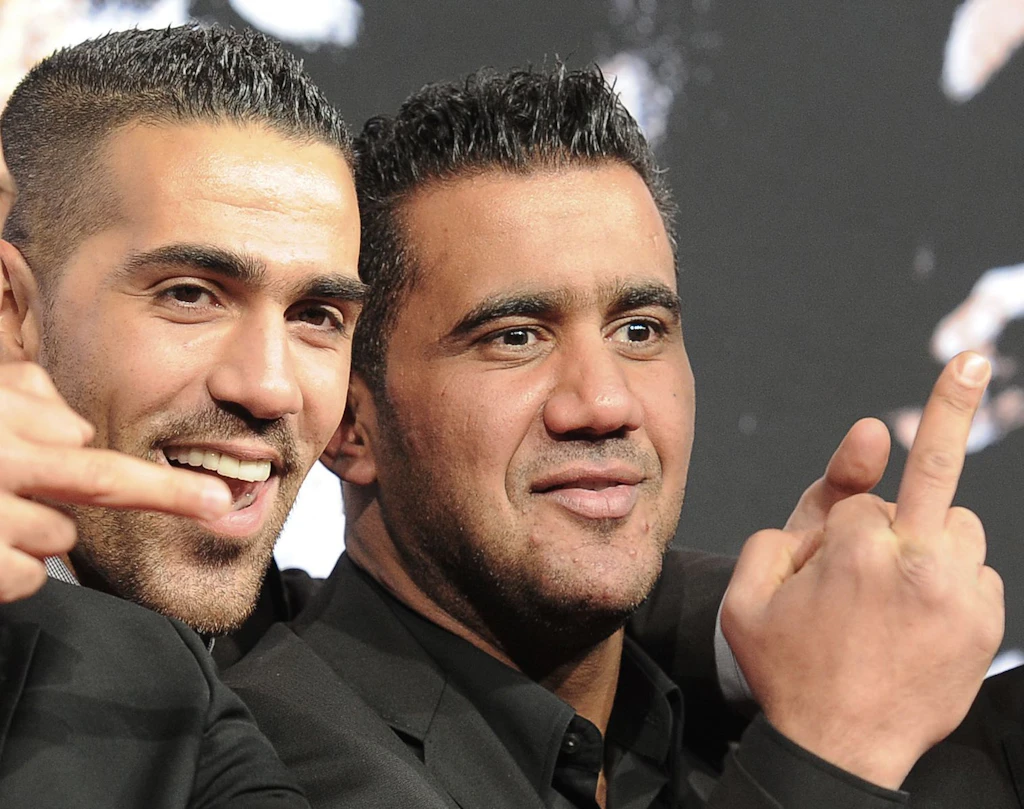 Der Rapper Bushido (l) posiert mit Arafat Abou-Chaker.