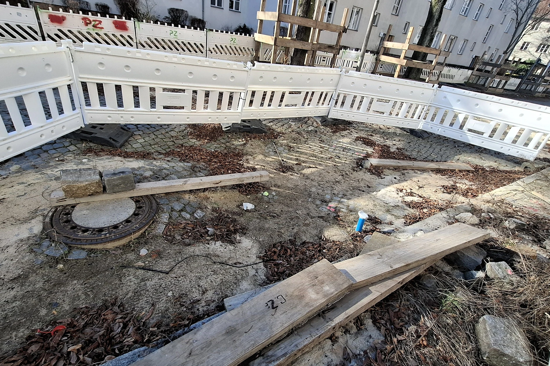 Die Vereinsstraße ist an dieser Stelle abgesackt – mit teuren Folgen.