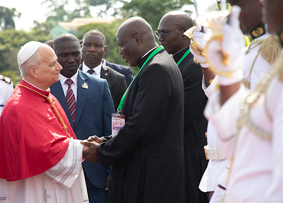 Papst Leo XIV. während seiner Afrika-Reise in Kamerun.