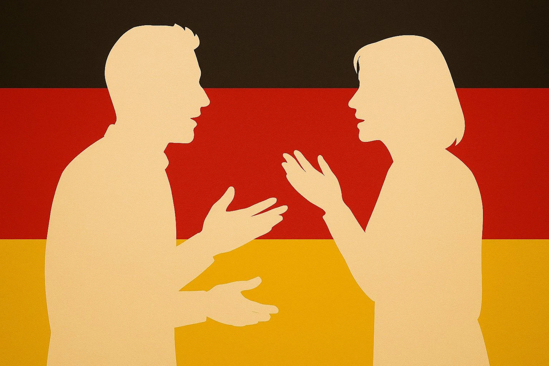 Wenn Menschen in Deutschland miteinander reden: Die Mehrheit der Deutschen hat das Gefühl, dass man heute nicht mehr alles sagen darf wie früher.