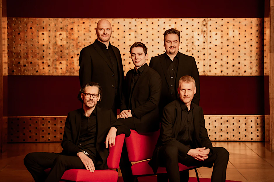 Amarcord: Sachsens renommierte A-Capella-Botschafter auf den Spuren Paul Gerhardts. Von links: Daniel Knauft (Bass), Holger Krause (Bass), Robert Pohlers (Tenor), Wolfram Lattke (Tenor) und Frank Ozimek (Bariton).