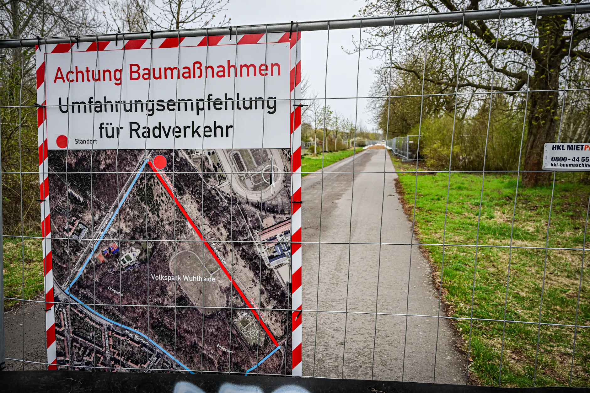 Radfahrer müssen auf ihrer beliebten Strecke einen Umweg in Kauf nehmen.