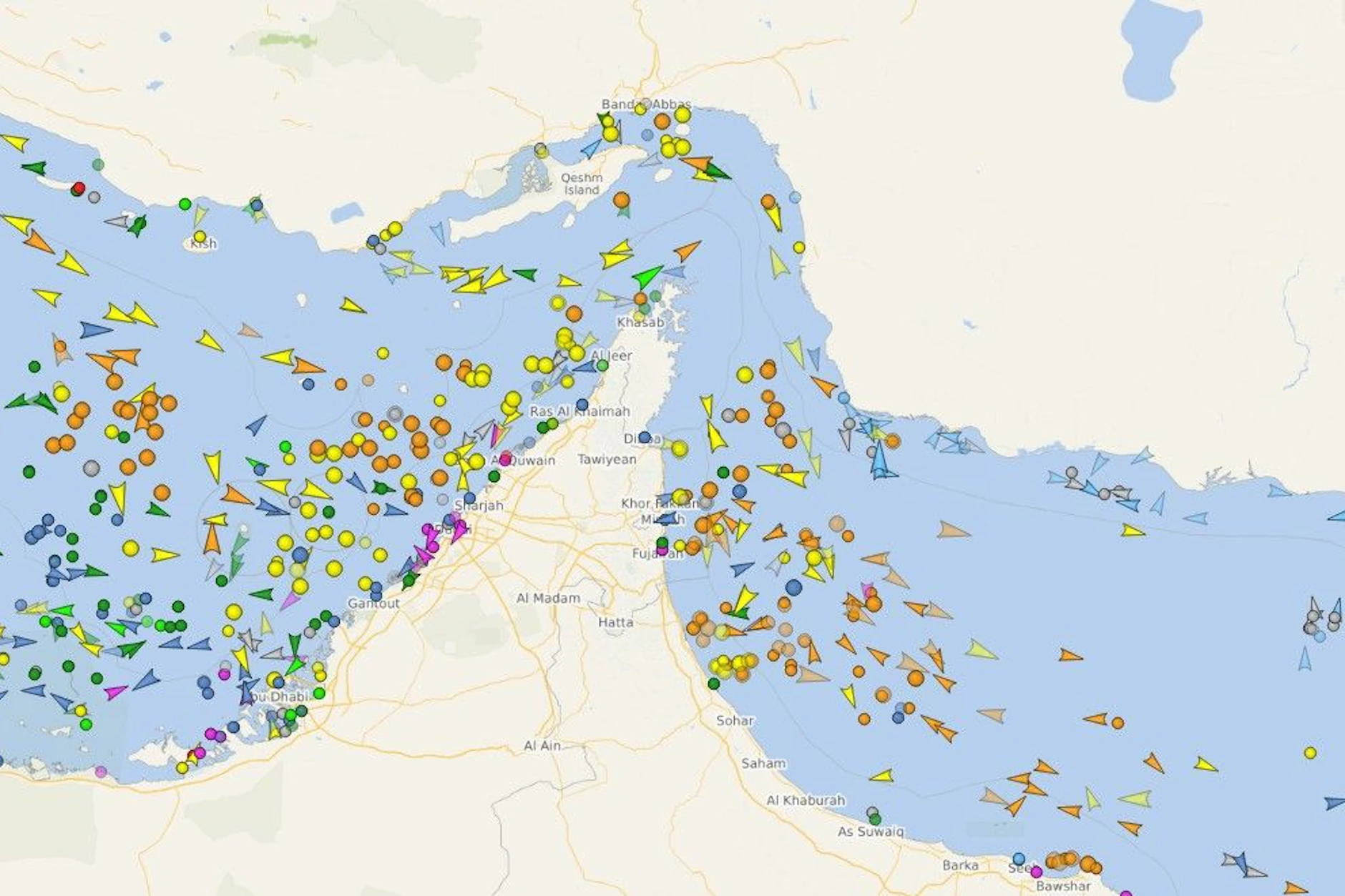 Der Schiffsverkehr in der Straße von Hormus nach Ankündung von Irans Außenminister