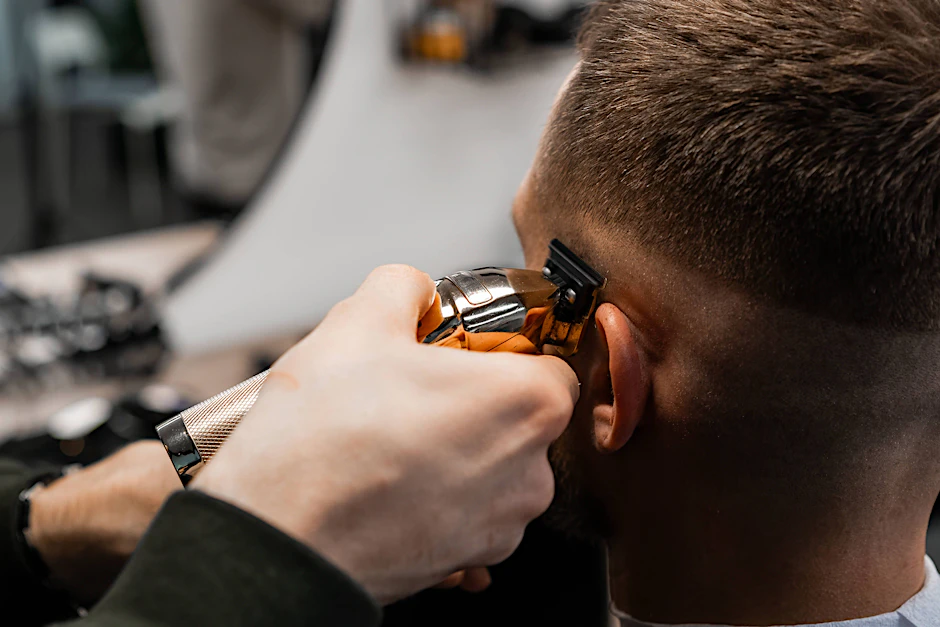 Der Edgar Cut ist eine Variante des Topfschnitts, bei dem die vordere Haarlinie akkurat in einer geraden Linie geschnitten wird.