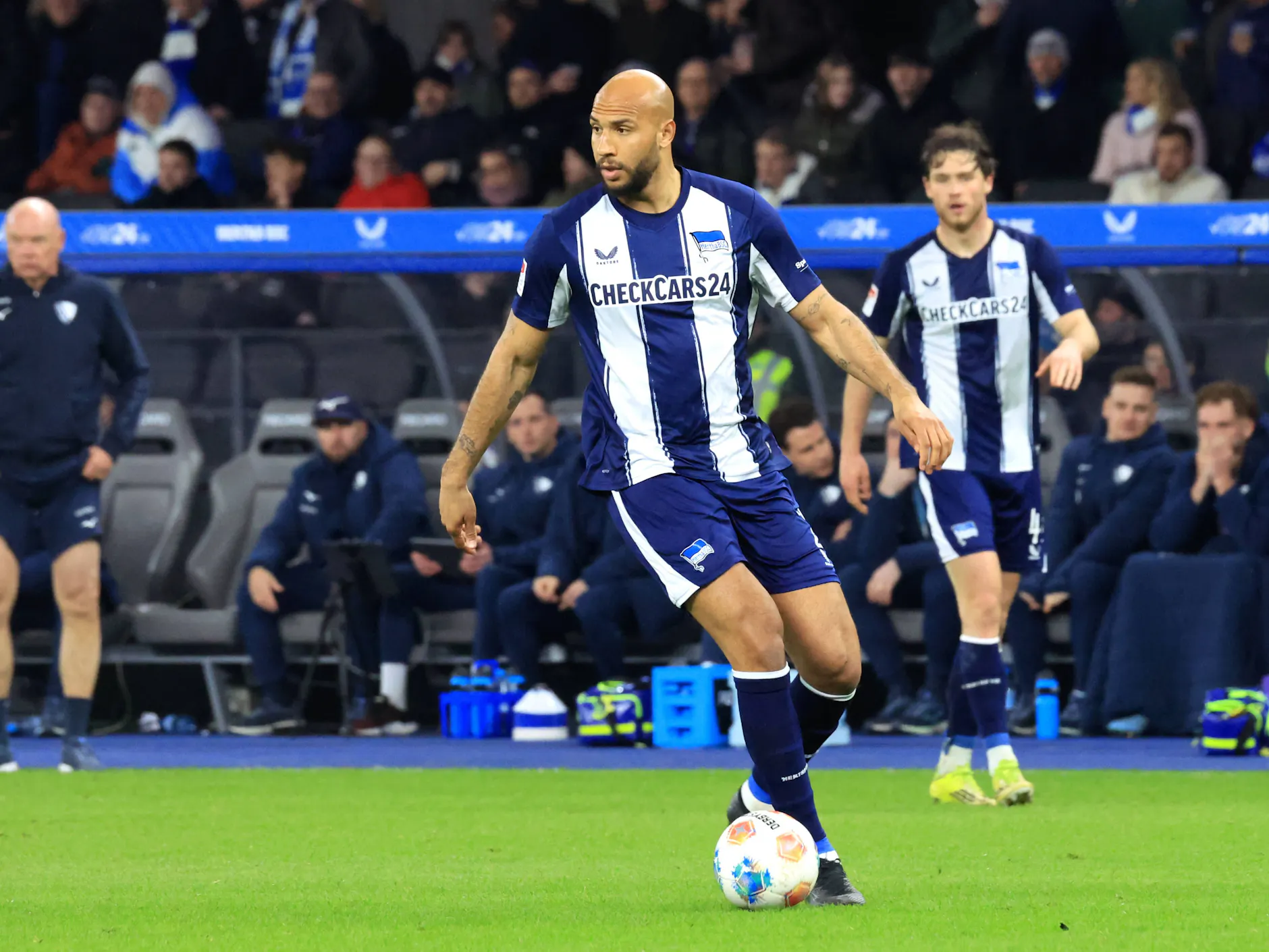 Jay Brooks spielte in knapp zwei Jahren nur einmal für Hertha BSC. Beim 1:1 gegen Bochum wurde er in den Schlussminuten eingesetzt.