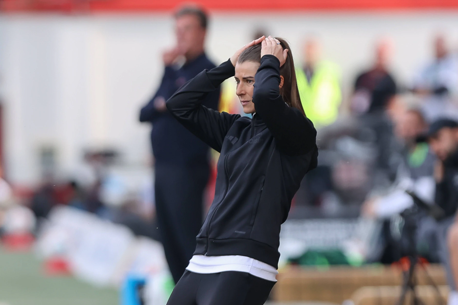 Union-Trainerin Marie-Louise Eta sah trotz vieler Union-Abschlüsse gegen Wolfsburg nur ein Tor ihrer Mannschaft.