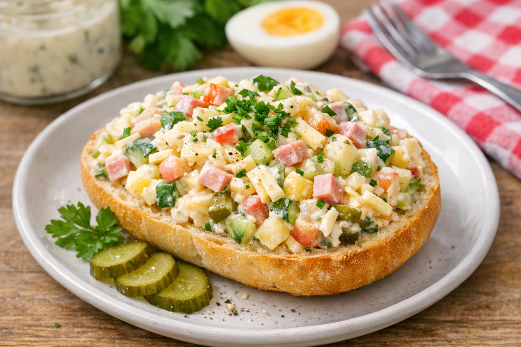 Rezept aus dem Osten: Moskauer Käsesalat macht die Stulle zum Genuss