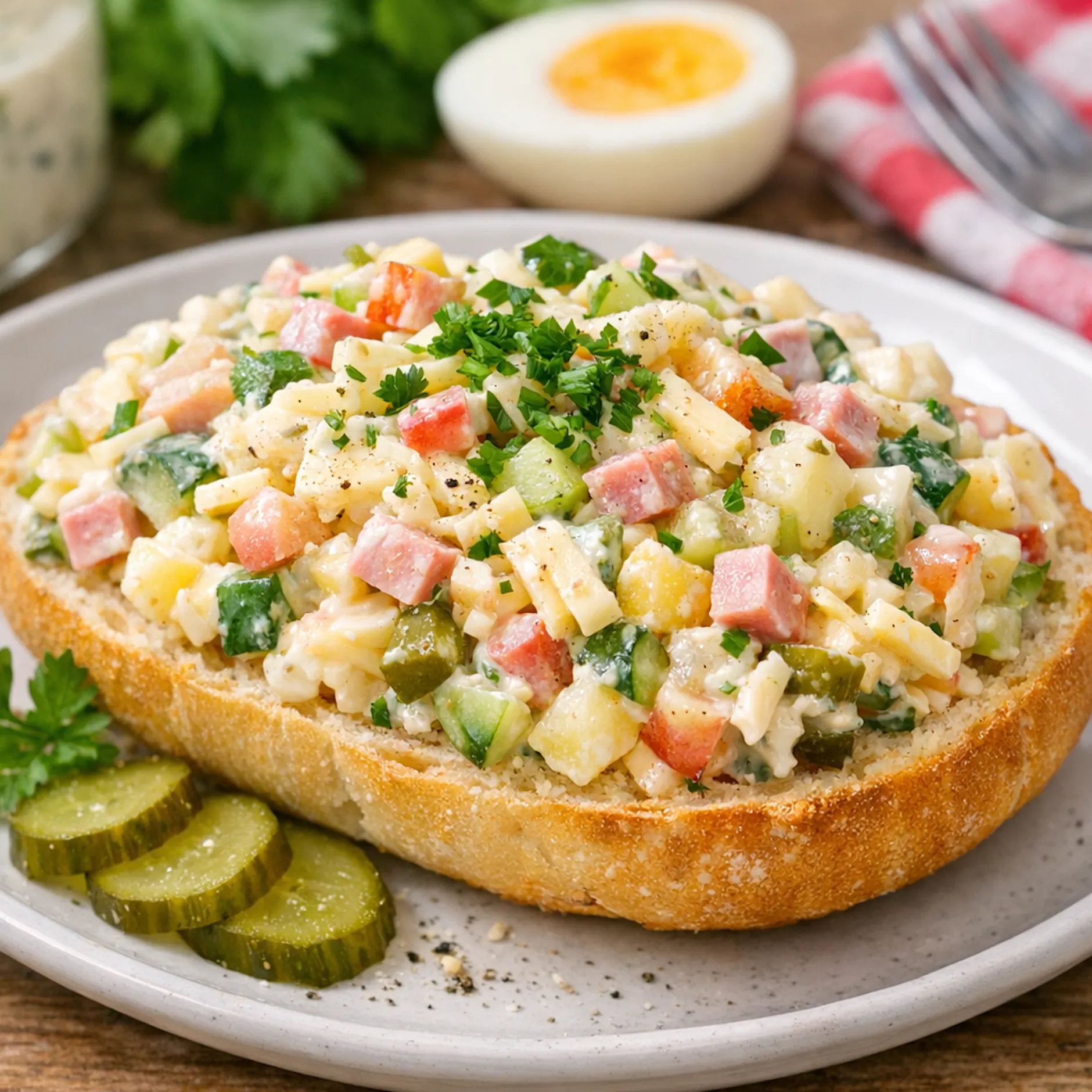 Rezept aus dem Osten: Moskauer Käsesalat macht die Stulle zum Genuss