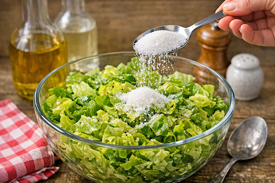 Kopfsalat mit Zucker? Das klingt wild! Wer es noch nicht probiert hat, sollte diese Art, grünen Salat anzumachen, unbedingt mal testen.