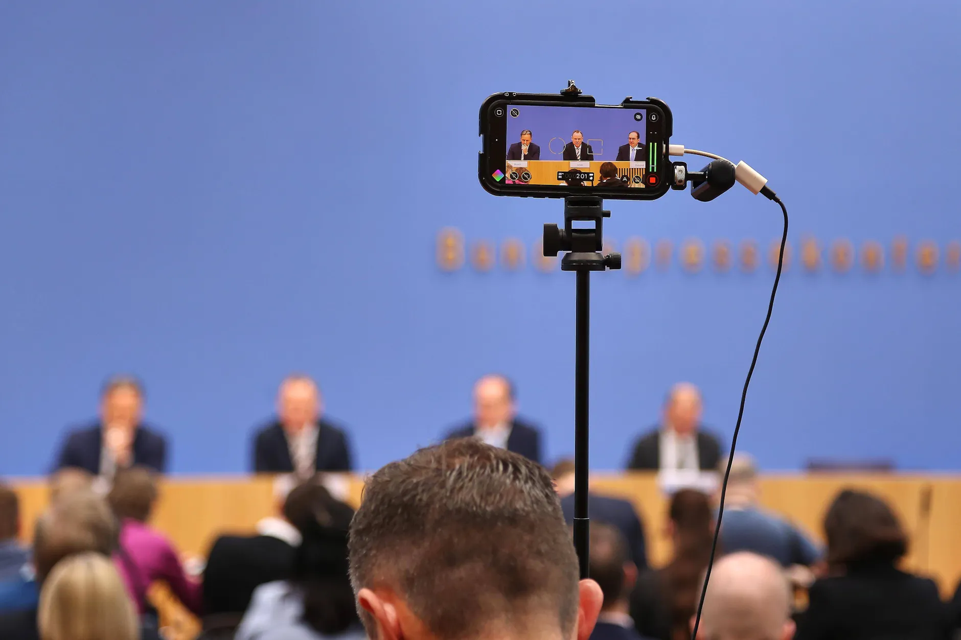 Präsentation der PKS heute in der Bundespressekonferenzin Berlin.