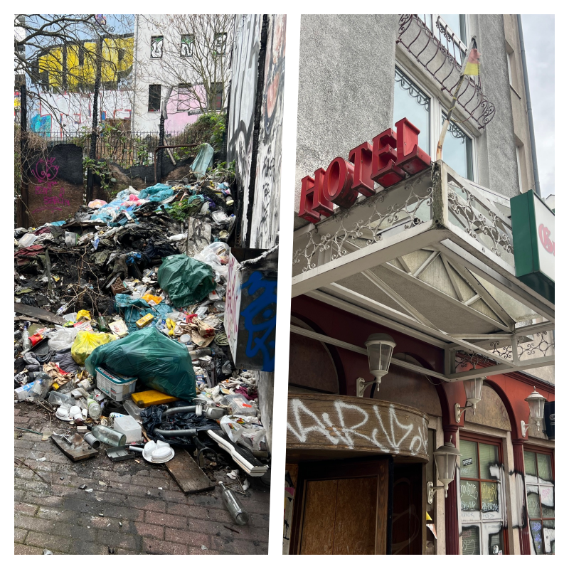 Verlassenes Hotel verfällt und wird zur Müllkippe